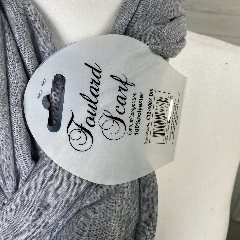 ✨FINAL STOCK✨Gray Foulard Scarf - Picture 3 of 6